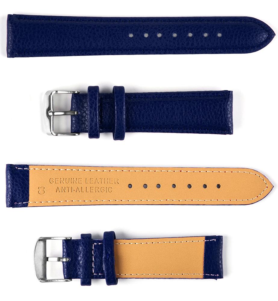 Pasek skórzany C3 - granatowy - 20 mm