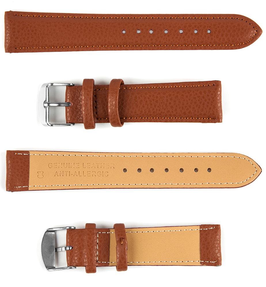 Pasek skórzany C3 - jasny brąz - 14 mm