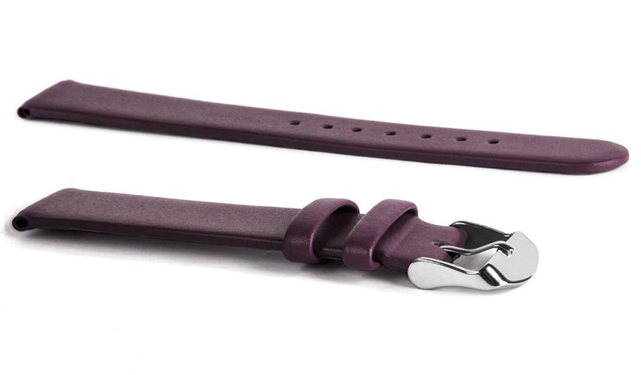 Pasek skórzany C5 - bordowy - 22 mm