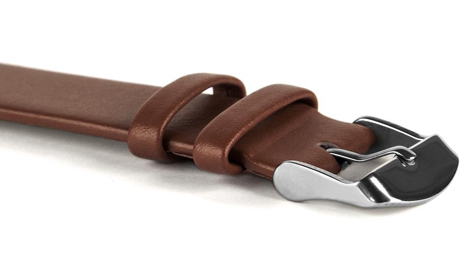 Pasek skórzany C5 - brązowy - 16 mm