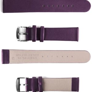 Pasek skórzany C5  - ciemny fiolet - 16 mm