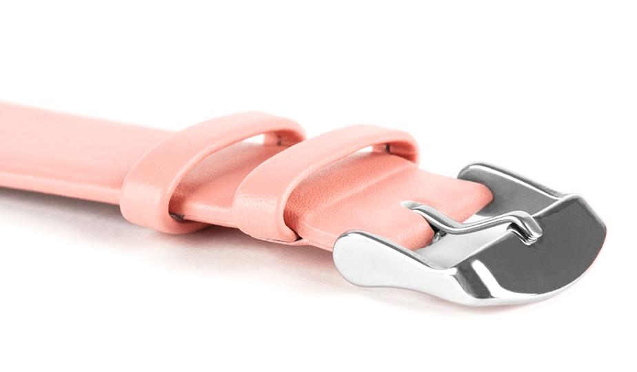 Pasek skórzany C5 - rózowy - 12 mm