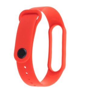 Pasek silikonowy - do Xiaomi Mi Band 5/6 - czerwony