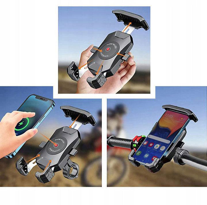 Uchwyt motocyklowy na telefon - R15-metal
