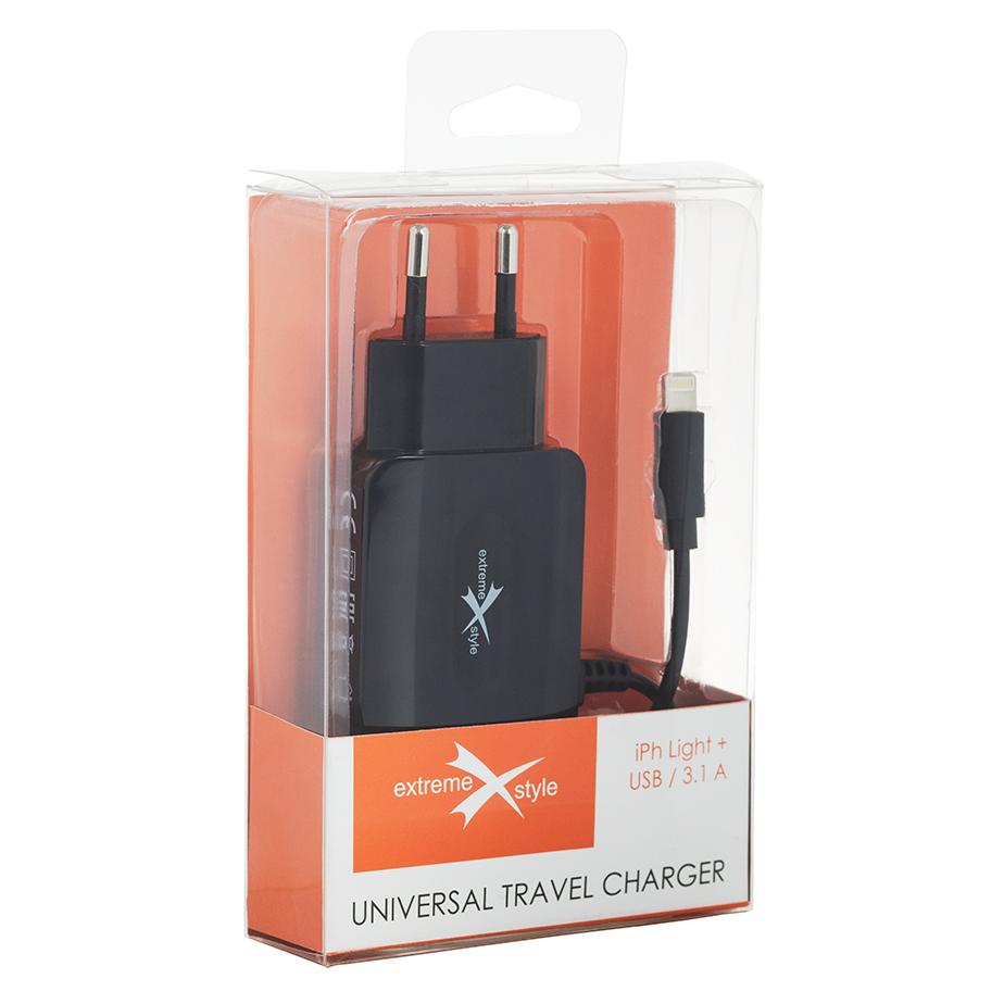 Ładowarka sieciowa do telefonu iPhone Lightning + USB - eXtreme® - 3.1A - NTC31IU