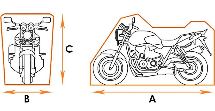 Pokrowiec na motocykl - eXtreme® Oxford 300D - rozmiar XL-BOX