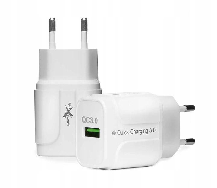 Travel charger FAST QC 3.0 + cable micro USB - eXtreme® Ampere - 3A - ATCU3QC30W+CM