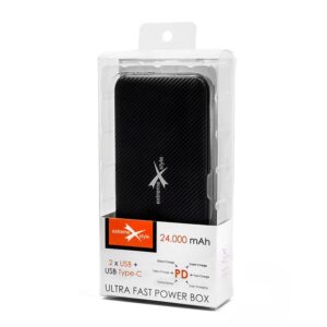 Power Bank 24000 mAh 2xUSB + USB type-C - eXtreme® - EPB24-PD