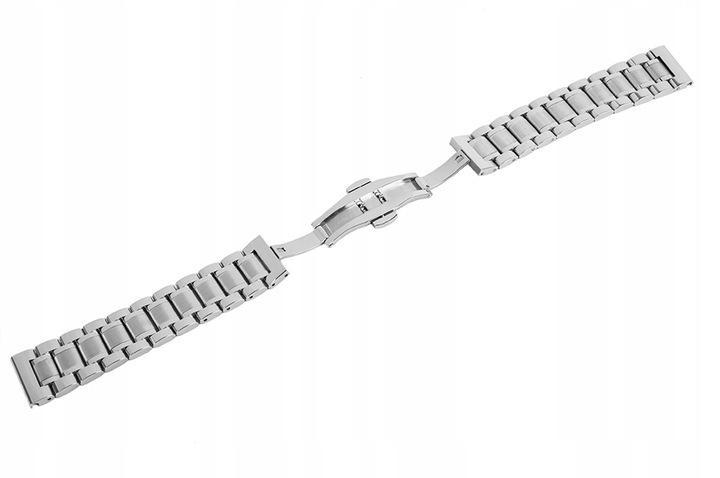 Klamra motyl automat - srebrna - 5-15 mm