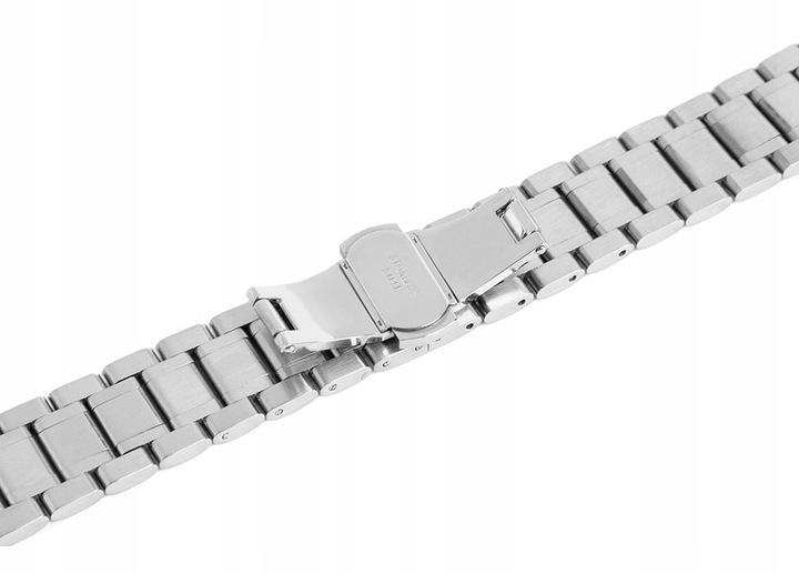 Klamra motyl automat - srebrna - 5-15 mm