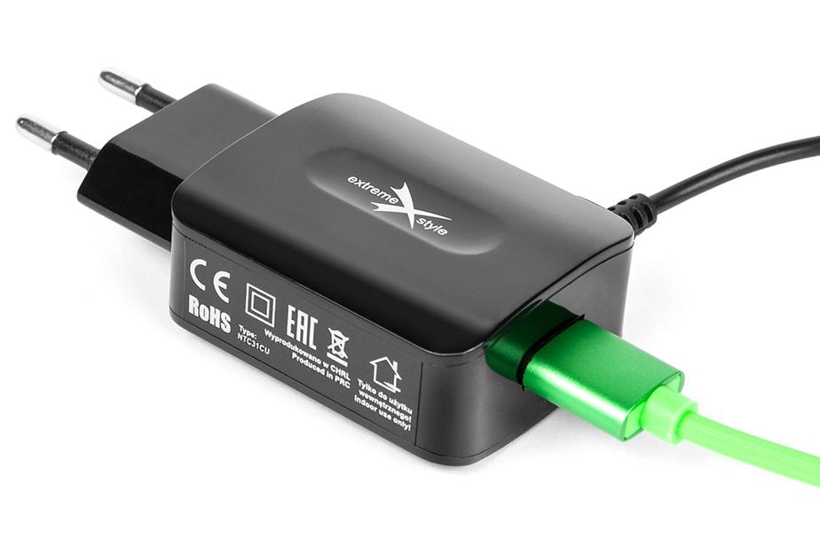 Ładowarka sieciowa do telefonu iPhone Lightning + USB - eXtreme® - 3.1A - NTC31IU