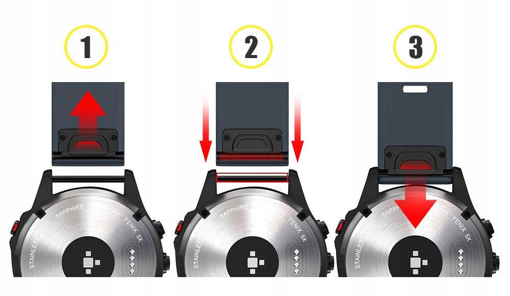 Pasek silikonowy - G06 - do Garmin - miętowy - 20 mm