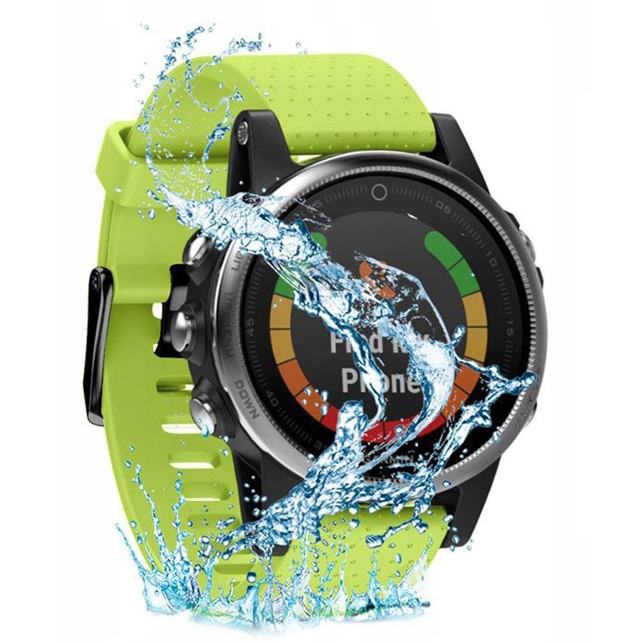 Pasek silikonowy - G07 - do Garmin - limonkowy - 20 mm