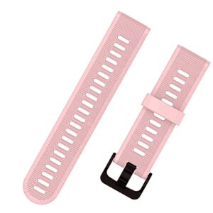 Pasek silikonowy - G10 - do Garmin - różowy - 22 mm