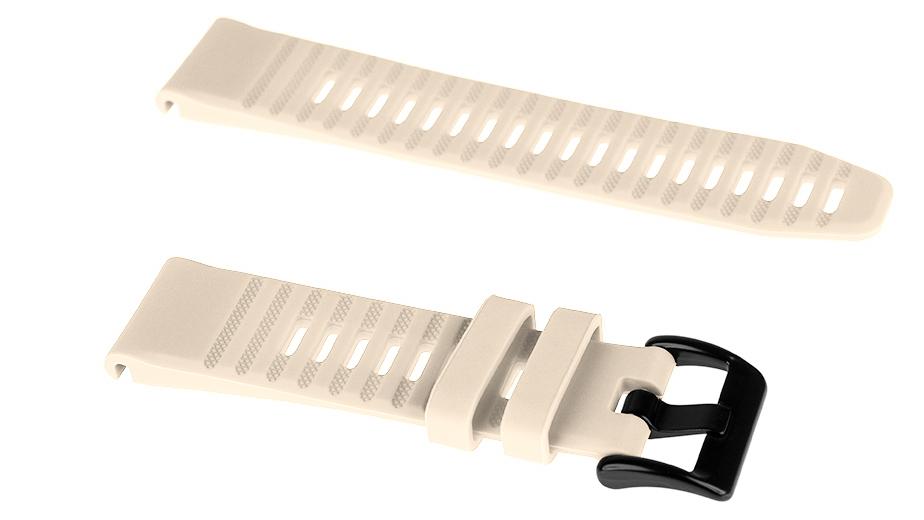 Pasek silikonowy - G12 - do Garmin - beżowy - 22 mm