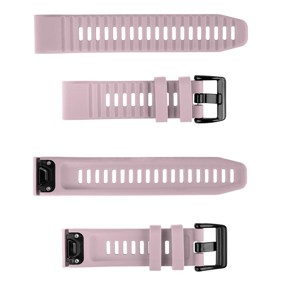 Pasek silikonowy - G12 - do Garmin - lawendowy - 22 mm