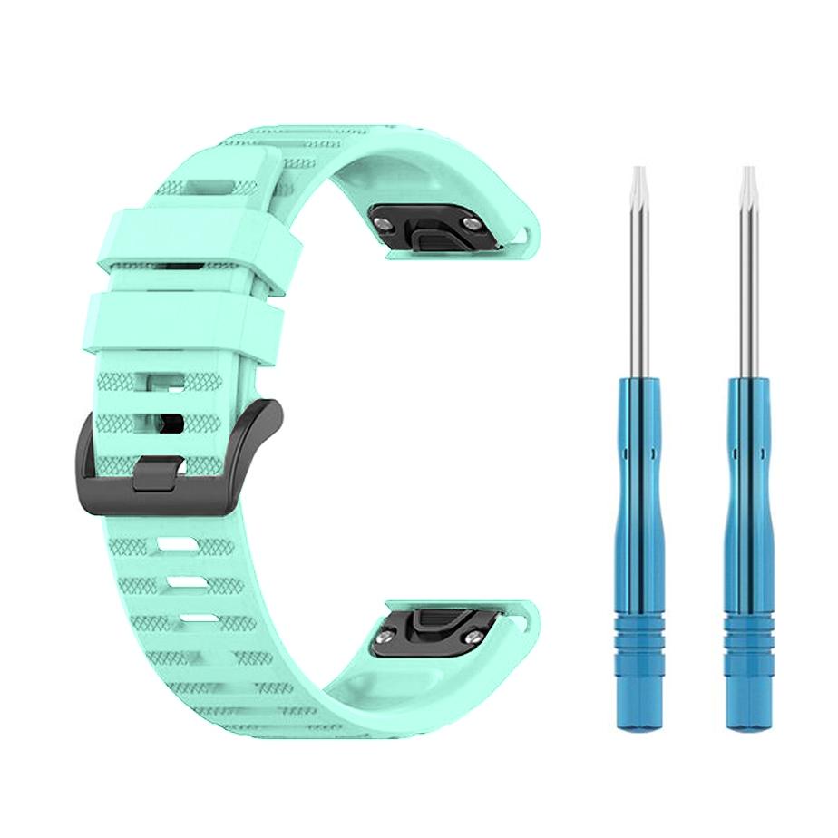 Pasek silikonowy - G12 - do Garmin - miętowy - 26 mm