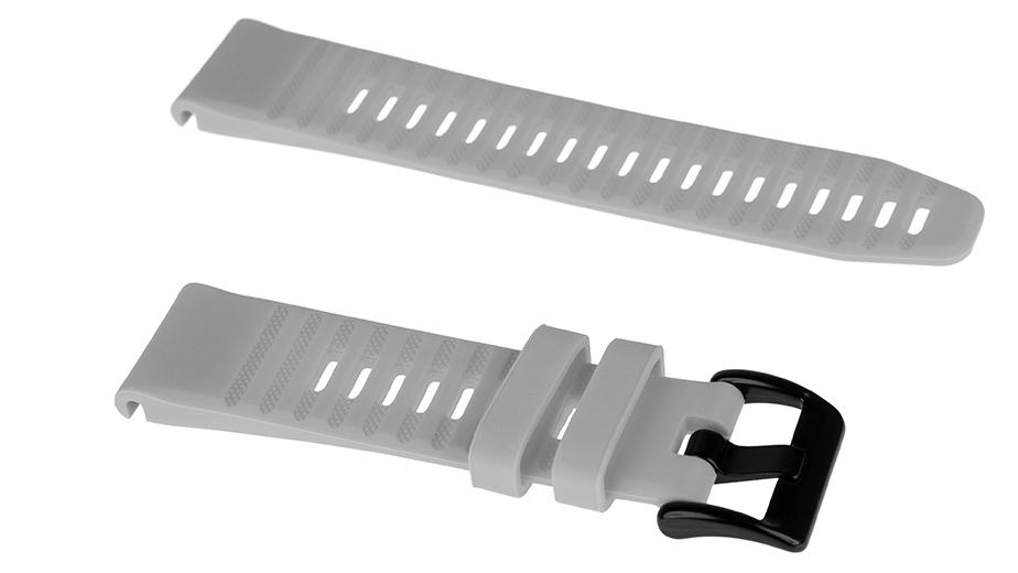 Pasek silikonowy - G12 - do Garmin - szary - 22 mm