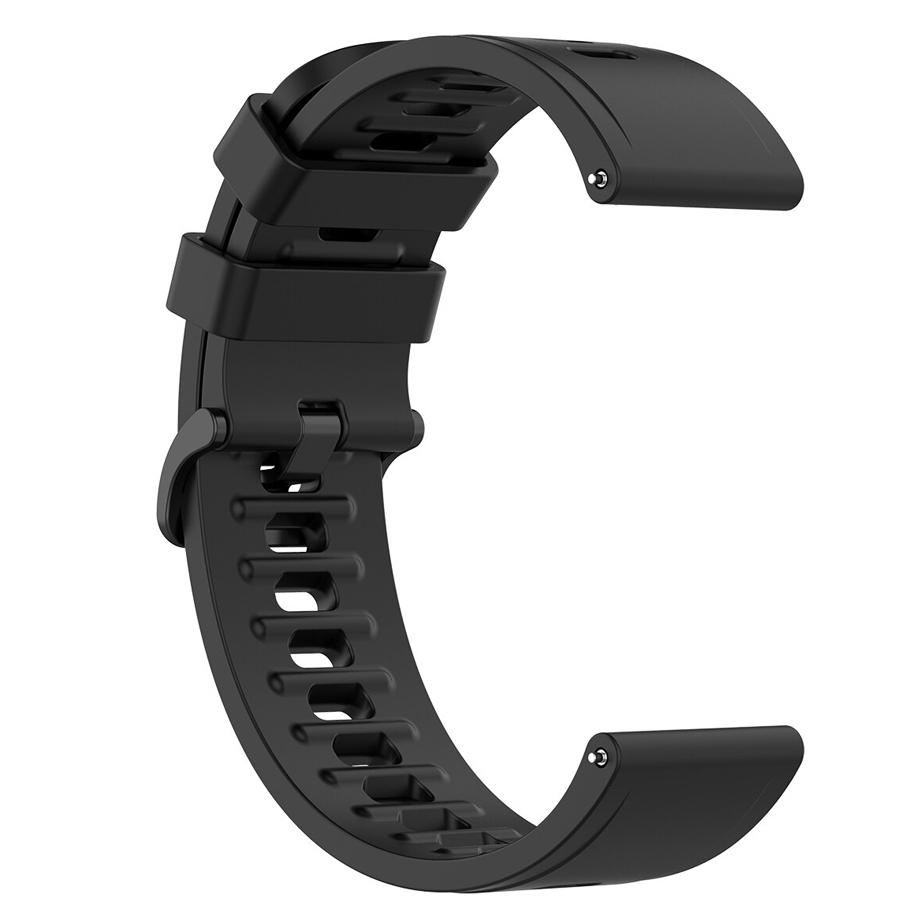 Pasek silikonowy - G24 - czarny - 22 mm