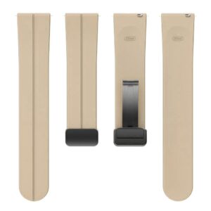 Pasek silikonowy - G32 - beżowy - 20 mm