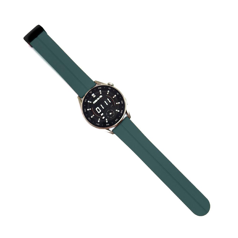 Pasek silikonowy - G32 - ciemnozielony - 20 mm