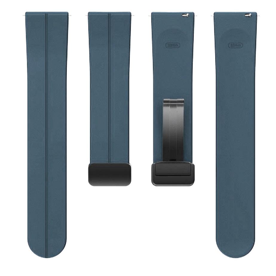 Pasek silikonowy - G32 - niebieski - 22 mm