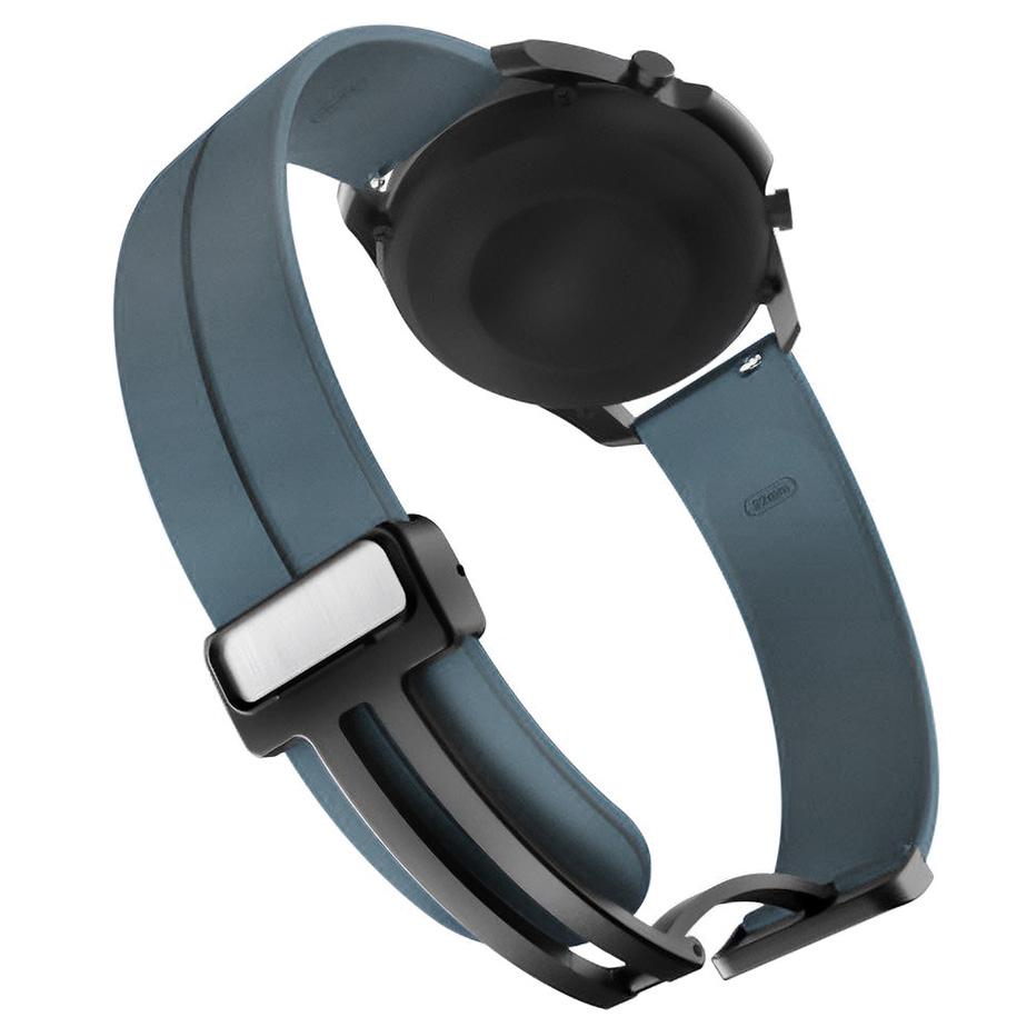 Pasek silikonowy - G32 - niebieski - 22 mm