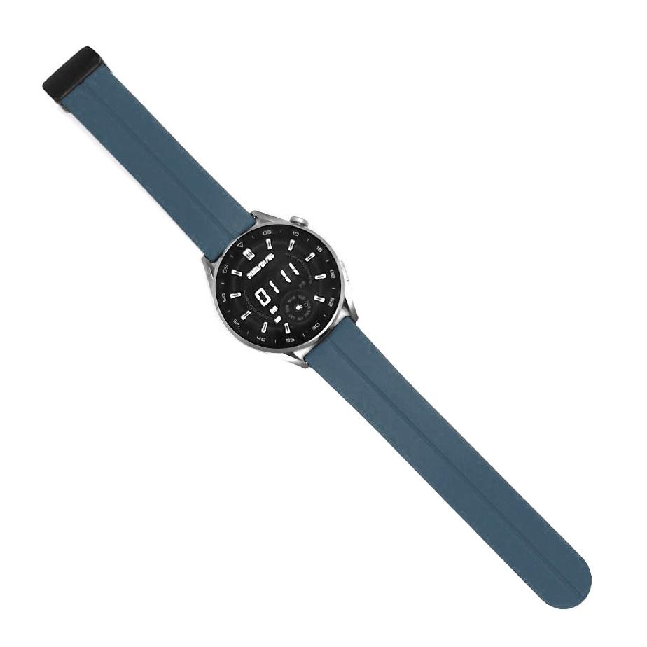 Pasek silikonowy - G32 - niebieski - 22 mm