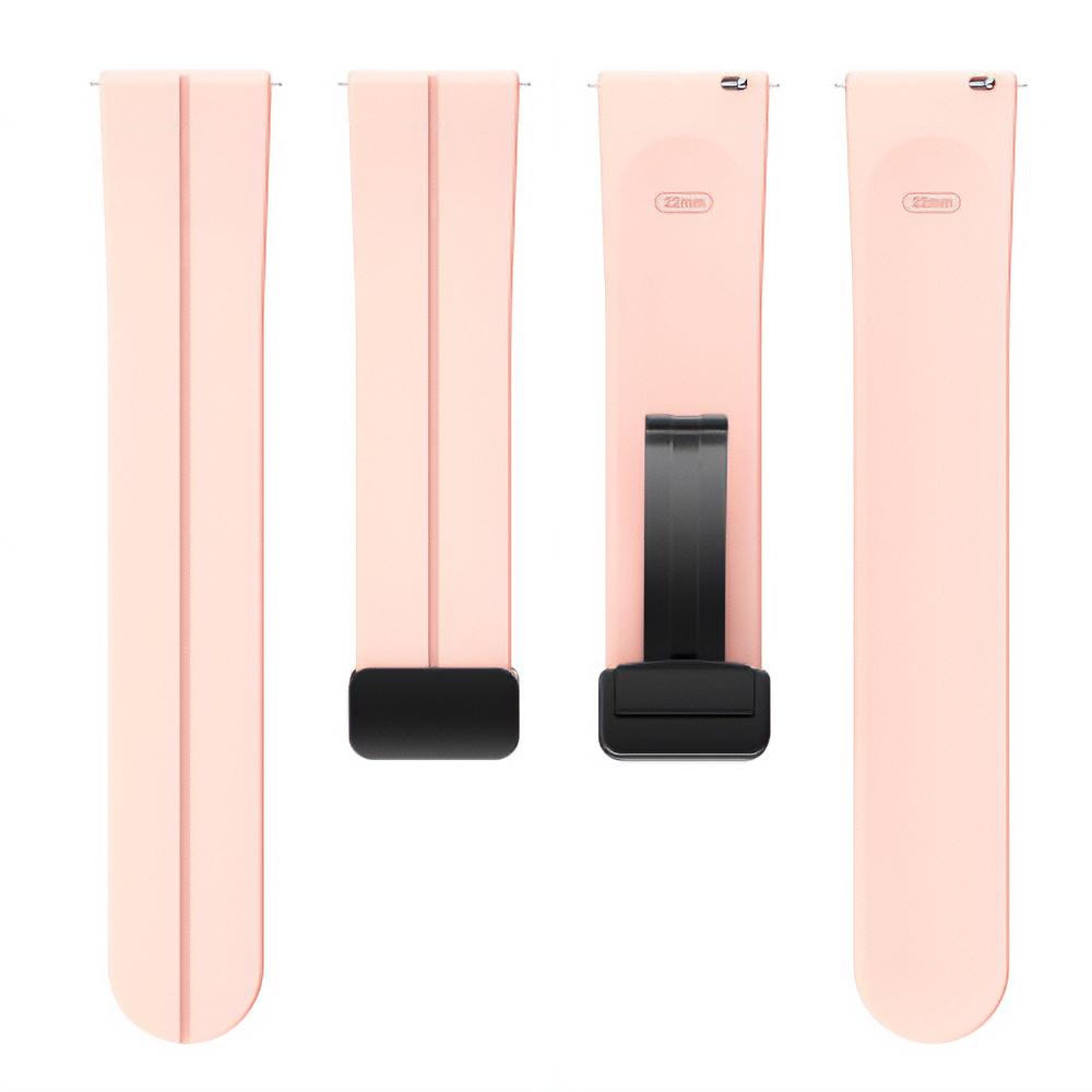 Pasek silikonowy - G32 - różowy - 22 mm