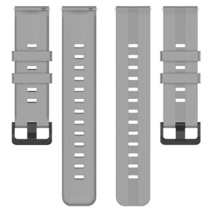 Pasek silikonowy - G33 - szary - 22 mm