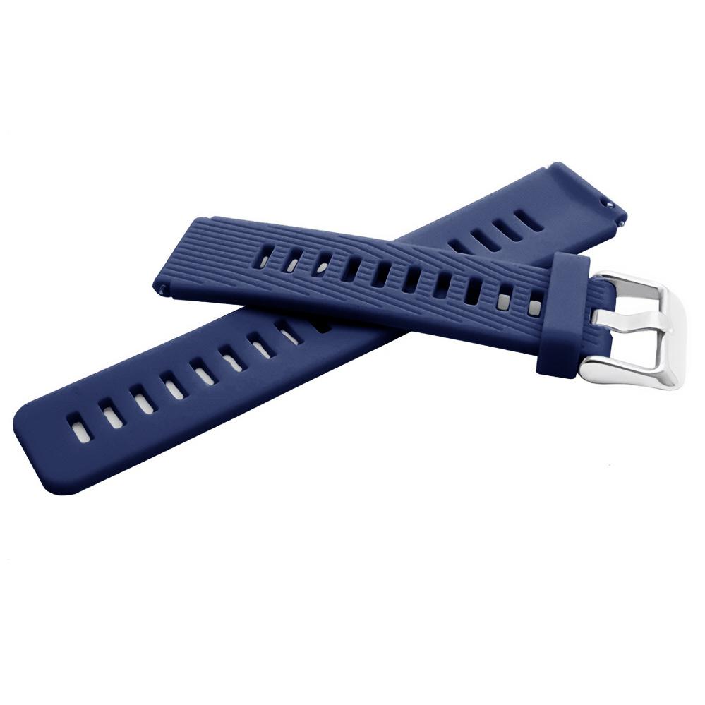 Pasek silikonowy - do Huawei Talkband B5 - granatowy - 18 mm