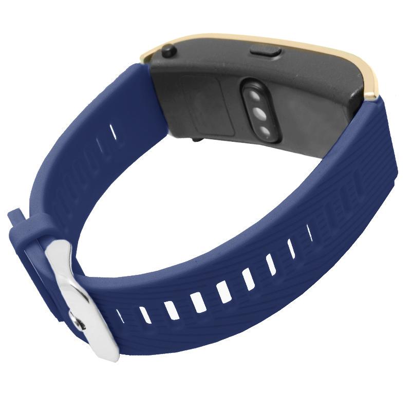 Pasek silikonowy - do Huawei Talkband B5 - granatowy - 18 mm