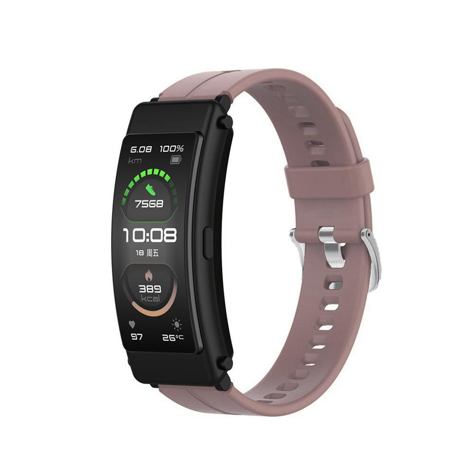 Pasek silikonowy - do Huawei Talkband B6 - fioletowy - 16 mm