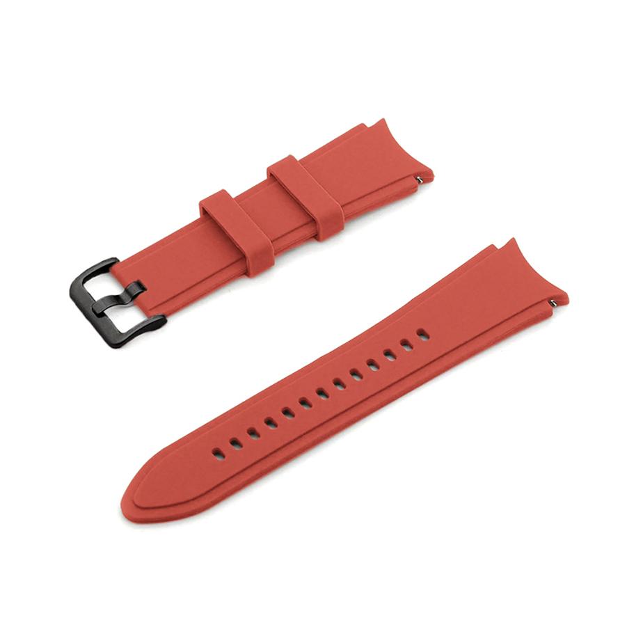Pasek silikonowy - do Samsung Galaxy Watch 4 - czerwony - 20 mm