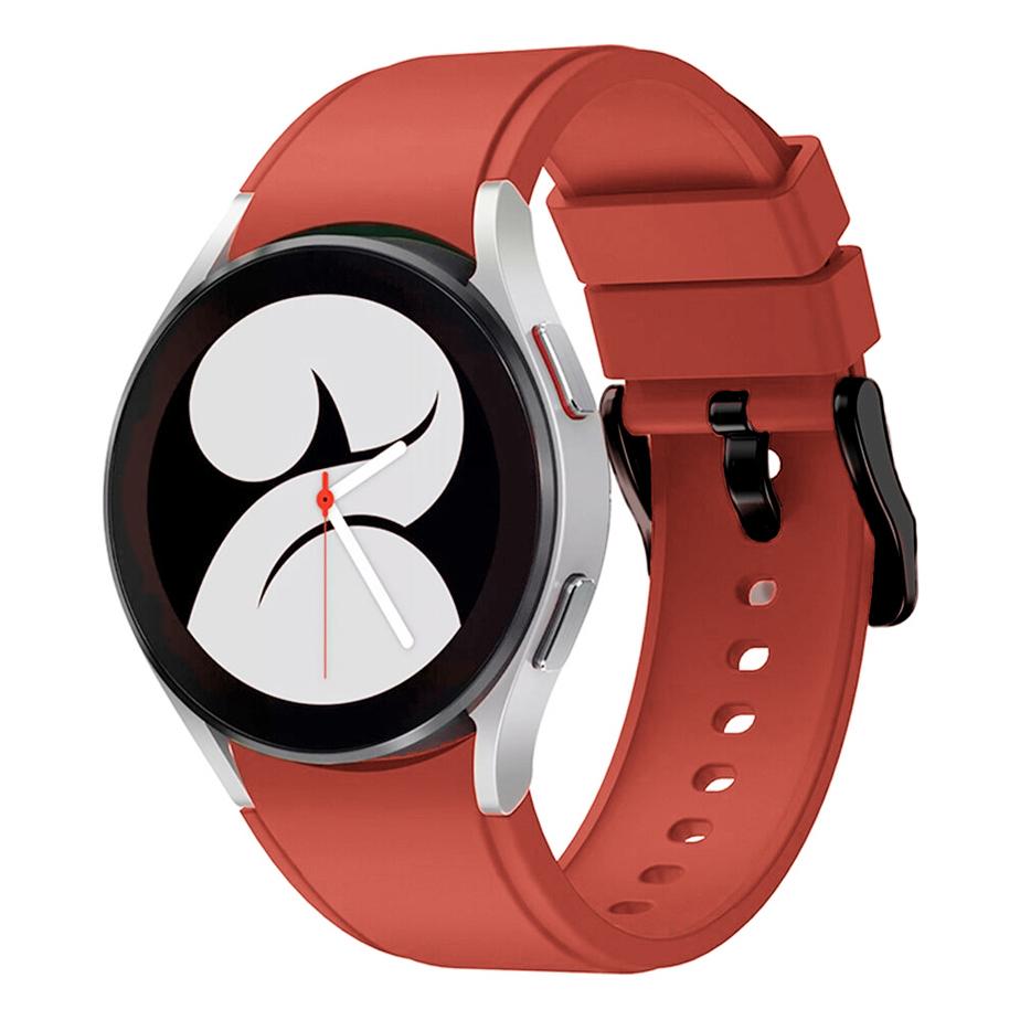 Pasek silikonowy - do Samsung Galaxy Watch 4 - czerwony - 20 mm