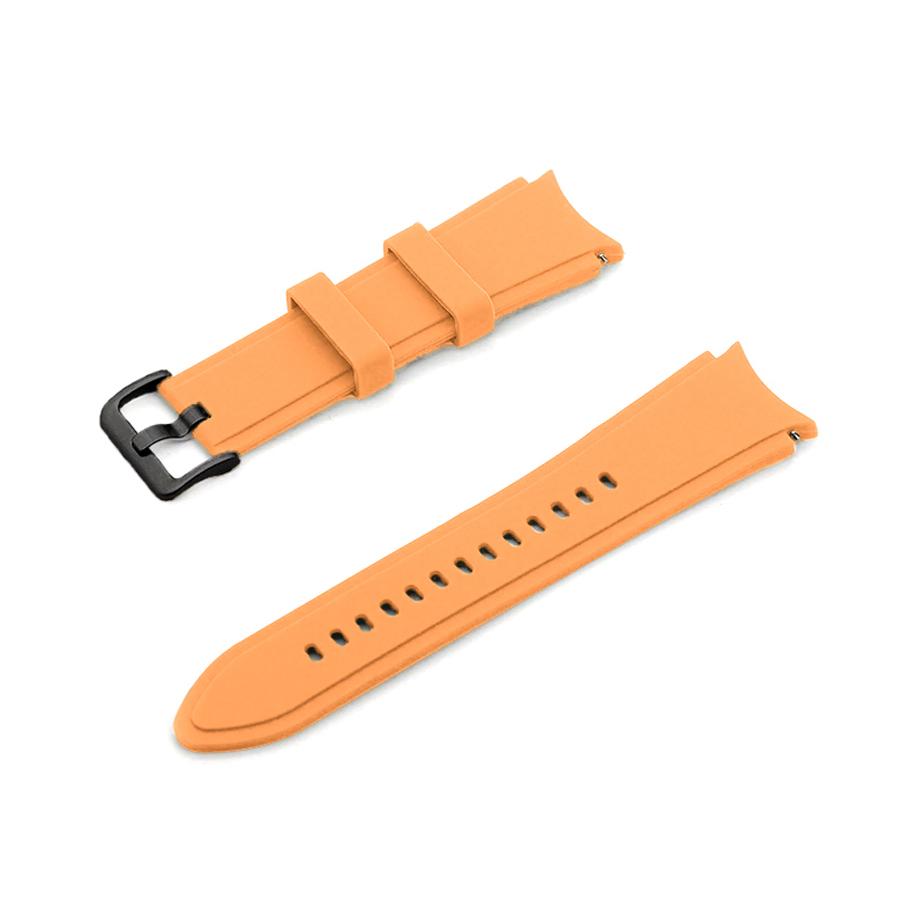 Pasek silikonowy - do Samsung Galaxy Watch 4 - pomarańczowy - 20 mm