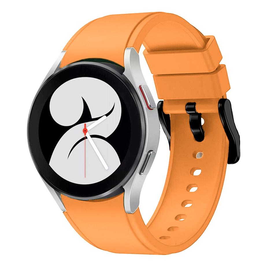 Pasek silikonowy - do Samsung Galaxy Watch 4 - pomarańczowy - 20 mm