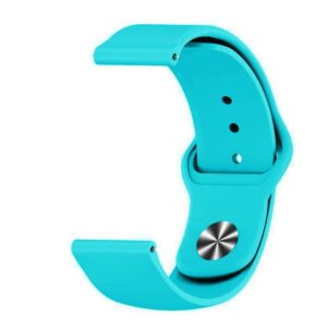 Pasek silikonowy S01 - turkusowy - 20 mm
