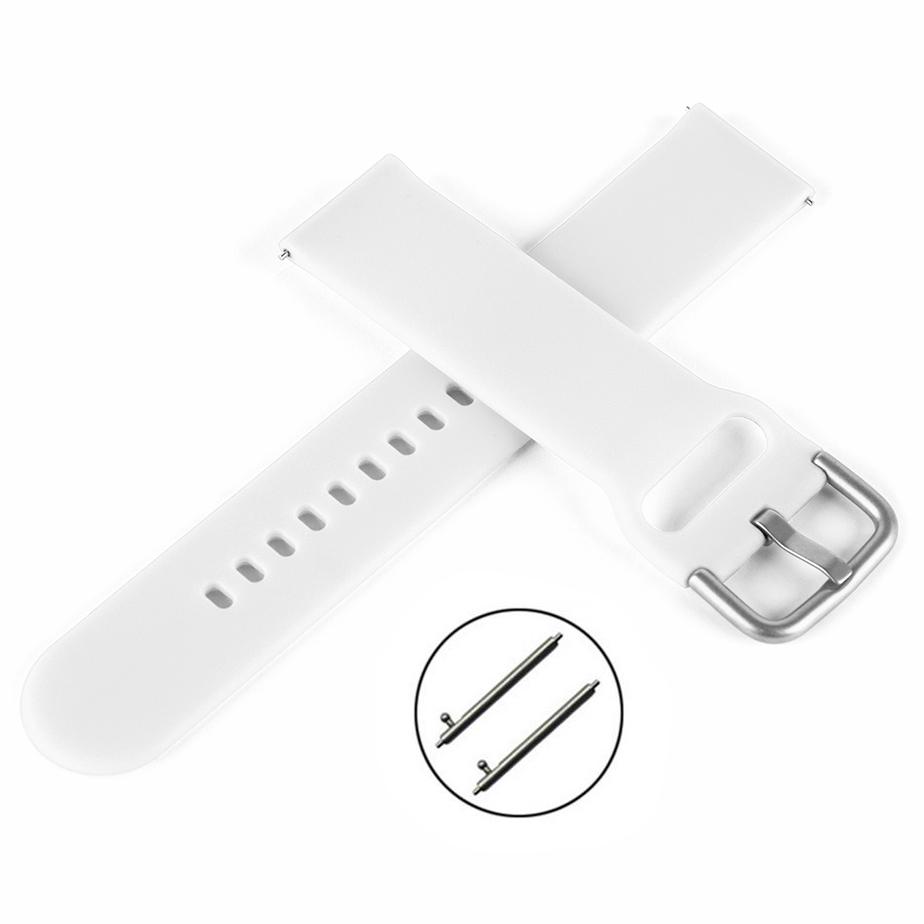 Pasek silikonowy S04 - biały - 22 mm