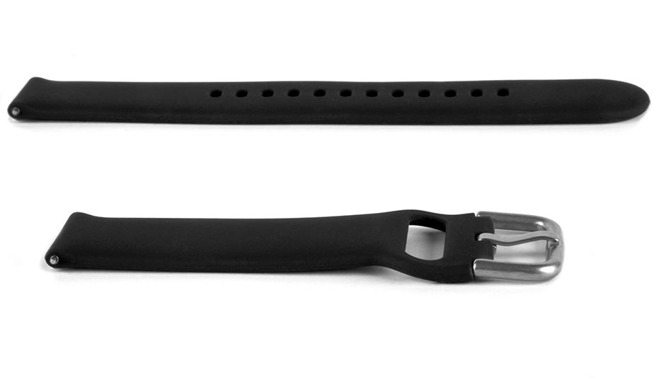 Pasek silikonowy S04 - czarny - 20 mm