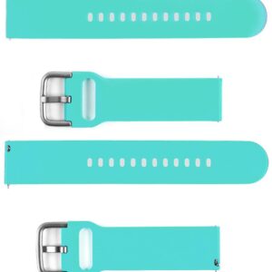 Pasek silikonowy S04 - miętowy - 22 mm