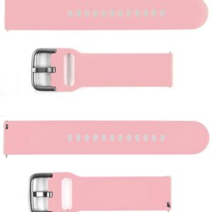 Pasek silikonowy S04 - różowy - 22 mm