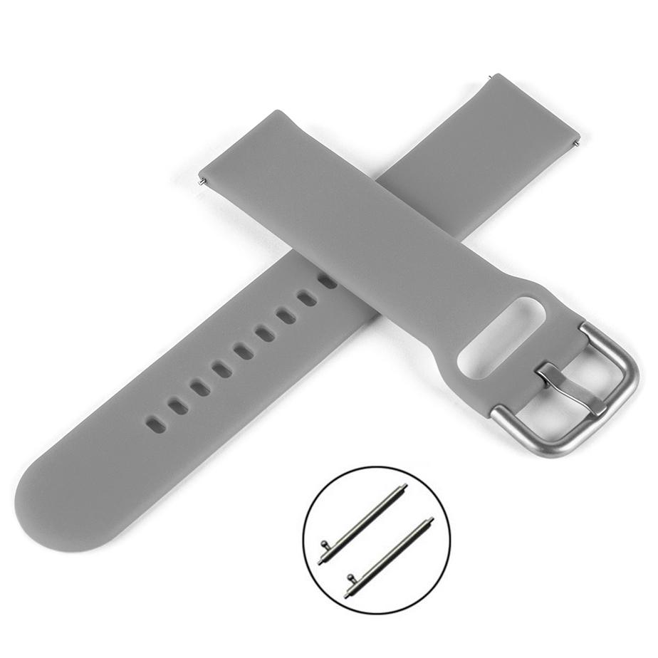 Pasek silikonowy S04 - szary - 20 mm