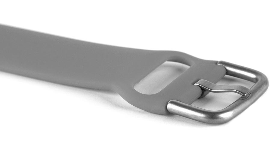 Pasek silikonowy S04 - szary - 20 mm