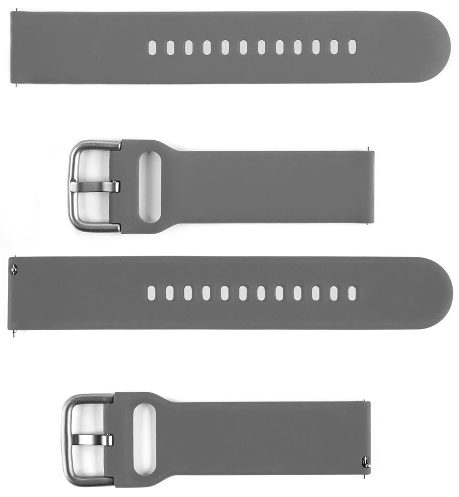 Pasek silikonowy S04 - szary - 20 mm