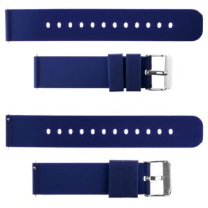 Pasek silikonowy S05 - niebieski - 18 mm