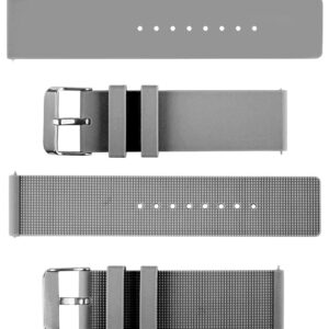 Pasek silikonowy S05 - szary - 18 mm