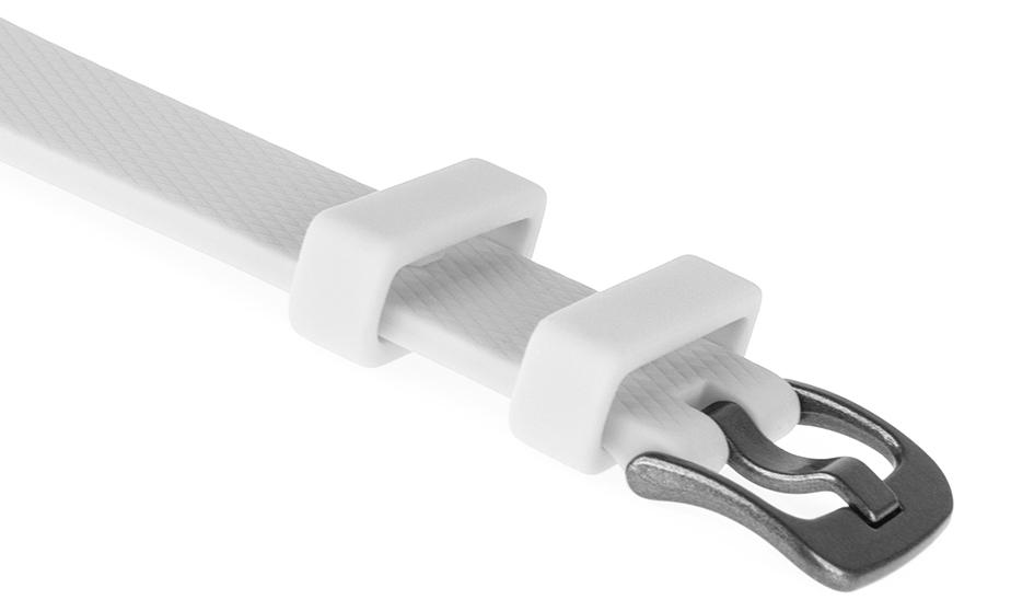 Pasek silikonowy S07 - biały - 20 mm