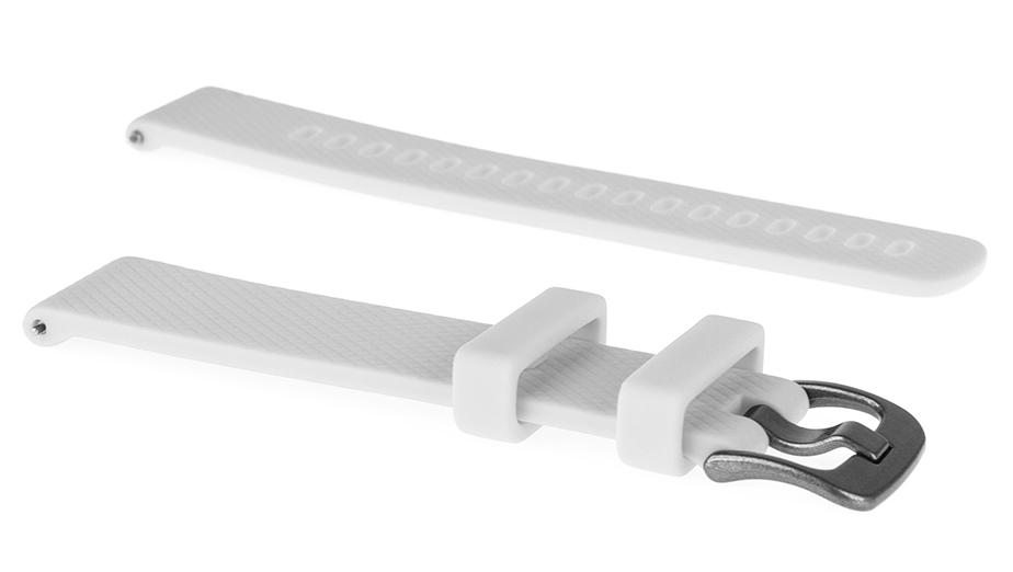 Pasek silikonowy S07 - biały - 20 mm