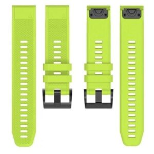 Pasek silikonowy - G09 - do Garmin - limonkowy - 22 mm